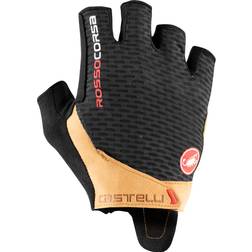 Castelli Rosso Corsa Pro V Cycling Gloves Men - Black/Tan