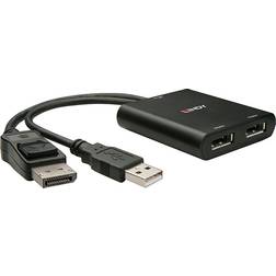 Lindy USB A/DisplayPort-2DisplayPort 1.2 M-F Adapter