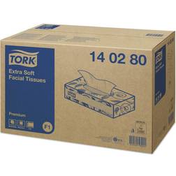Tork Plates, Cups & Cutlery Extra Soft Facial Tissues Premium White 100pcs