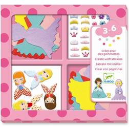 Djeco Creative Sticker Set I Love Princesses