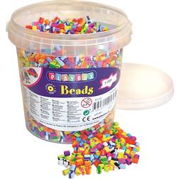 PlayBox Beads Striped in Buckets 5000pcs