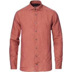 Eton Linen Shirt - Red
