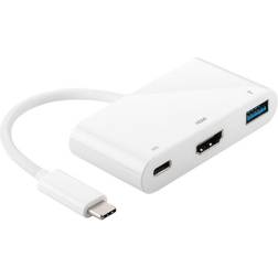 MicroConnect USB C-HDMI/USB A/USB C 3.1 M-F 0.2m