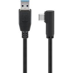 MicroConnect 90°Angled USB A - USB C 3.1 (Gen.1) 1m