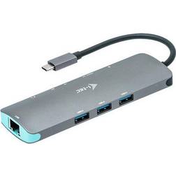 I-TEC USB C - HDMI/USB A/3.5mm/RJ45/USB C M-F Adapter