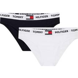 Tommy Hilfiger Organic Cotton Repeat Logo Briefs 2-pack - White/Desert Sky (UG0UG003480U9-0U9)