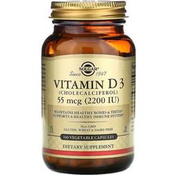 Solgar Vitamin D3 (Cholecalciferol) 55Mcg 2200 IU 100 st