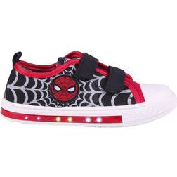 Cerda Spiderman Lights Velcro Trainers - Red