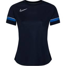 Nike Dri-FIT Academy Football T-shirt Women - Obsidian/White/Royal Blue