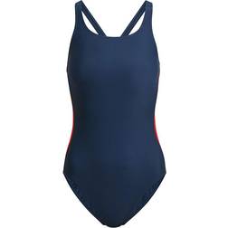 adidas Women's SH3.RO Taper Swimsuit - Crew Navy/Vivid Red