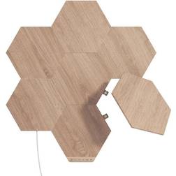 Nanoleaf Elements Wood Look Hexagons Väggarmatur 7st
