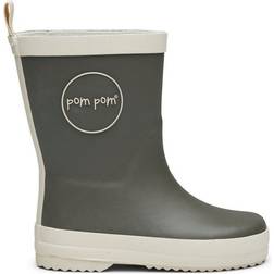 Pom Pom Rubber Boots - Hunter Green