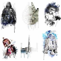 RoomMates Star Wars Iconic Watercolor Peel and Stick Wall Decals