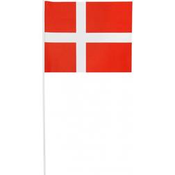 Table Decorations Dannebrog Flag Red/White 10-pack