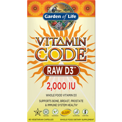 Garden of Life Vitamin Code Raw D3 2000Iu 60 st