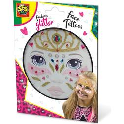SES Creative Fashion Glitter Face Tattoos Princess 14147