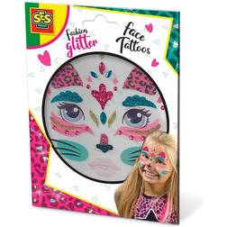 SES Creative Fashion Glitter Face Tattoos Cat 14146