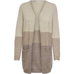 Only Queen Long Knitted Cardigan - Beige/Sand