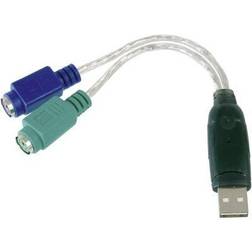 Digitus USB A-PS/2 M-F Adapter
