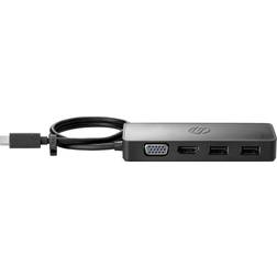 HP Travel USB C - HDMI/VGA/USB A Adapter
