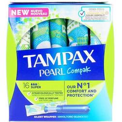 Tampax Super Tampons Pearl 18-pack