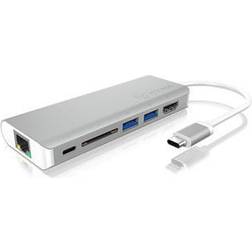 ICY BOX IBDK4034CPD USB C-USB A/USB C/HDMI/RJ45 Adapter