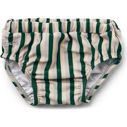 Liewood Frej Swim Pants - Stripe Garden Green/Sandy/Dove Blue