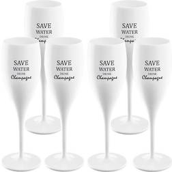 Koziol Cheers Save Water Drink Champagneglas 6st