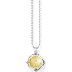 Thomas Sabo Globe Vintage Necklace - Gold/Silver/Transparent