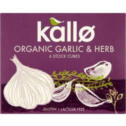 Kallo Organic Garlic & Herb Stock Cubes 66g 6st