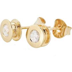 Carolina Gynning Älskad Medium Earrings - Gold/White