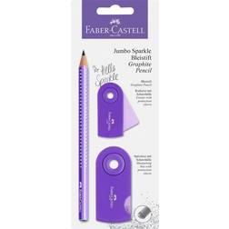Faber-Castell Jumbo Sparkle Bleistift Lilla Graphite Pencil
