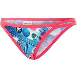 Speedo Retro Pop String Bikini Bottom - Blue