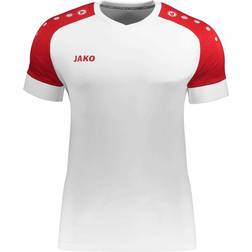 JAKO Champ 2.0 Short-Sleeved Jersey Unisex - White/Sport Red