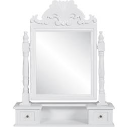 vidaXL Vanity Makeup White Sminkbord 12.5x60cm