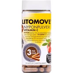 Litomove Nyponpulver Vitamin C 90 st