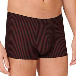 Schiesser Long Life Soft Striped Boxer - Red/Black