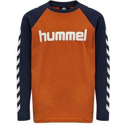 Hummel Boy's Long Sleeve T-shirt - Bombay Brown (204711-8009)
