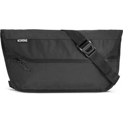 Chrome Simple Messenger Bag - Black