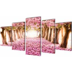 vidaXL Cherry Blossom Väggdekor 100x50cm