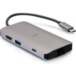C2G USB C-HDMI/USB A/USB C/RJ45 Adapter