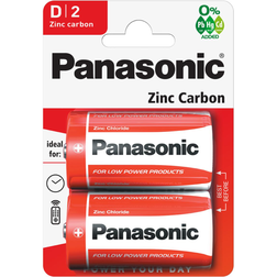 Panasonic Zinc Carbon D 2-pack