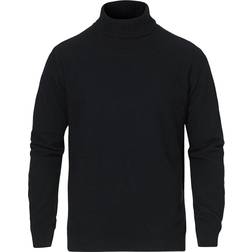 Oscar Jacobson Salim Rollneck Sweatshirt - Black