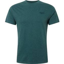 Superdry Organic Cotton Embroidery T-shirt - Buck Green Marl