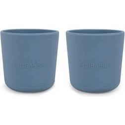 Filibabba Silikon Mugg 2-pack Powder Blue