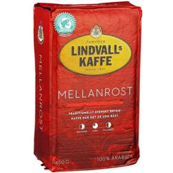 Lindvalls Mellanrostade Kaffe 450g 12st