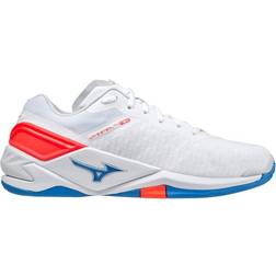 Mizuno Wave Stealth Neo - White/Red/French Blue