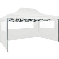 vidaXL Foldable Patry Tent with 3 Sidewalls 3x4.5 m