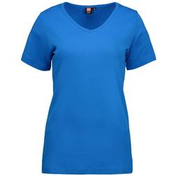 ID Ladies Interlock V-Neck T-Shirt - Turquoise