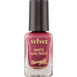 Barry M Velvet Nail Matte Paint VNP6 Crimson Couture 10ml